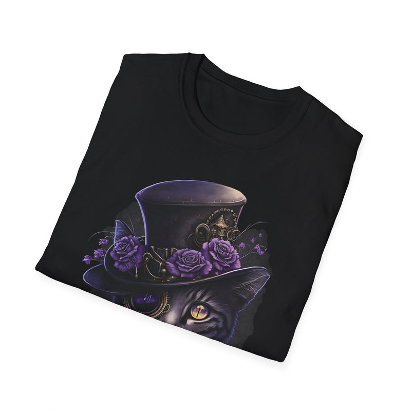 Steampunk Cat for USA customers only, Unisex Softstyle T-Shirt
