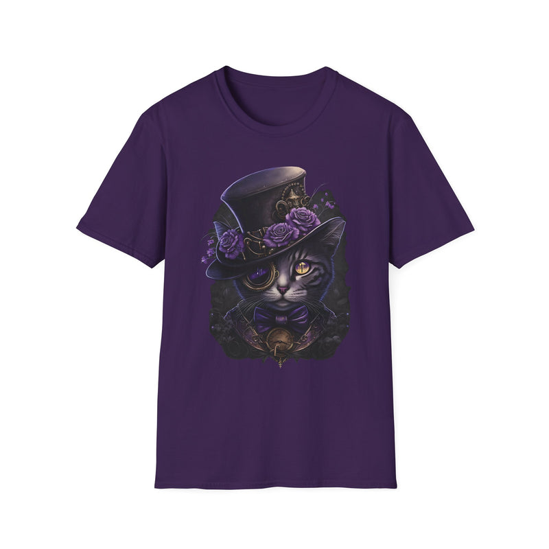 Steampunk Cat for USA customers only, Unisex Softstyle T-Shirt