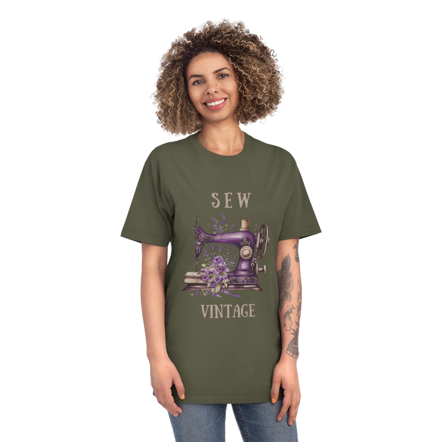 S E W Vintage Unisex Faded Shirt