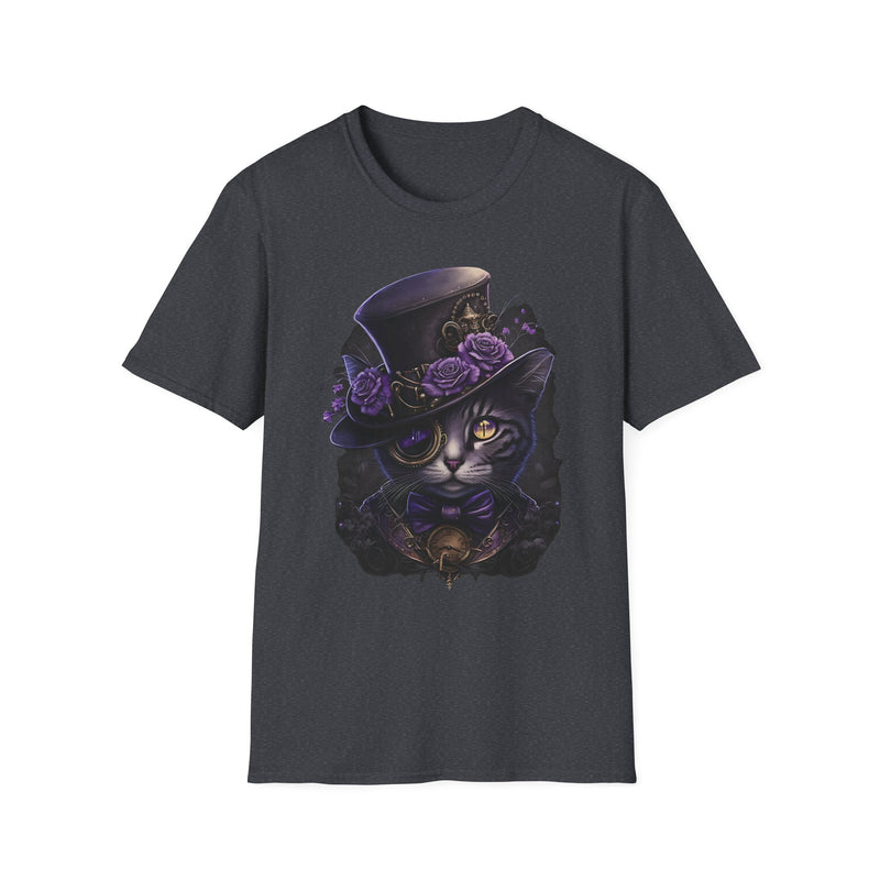 Steampunk Cat for USA customers only, Unisex Softstyle T-Shirt
