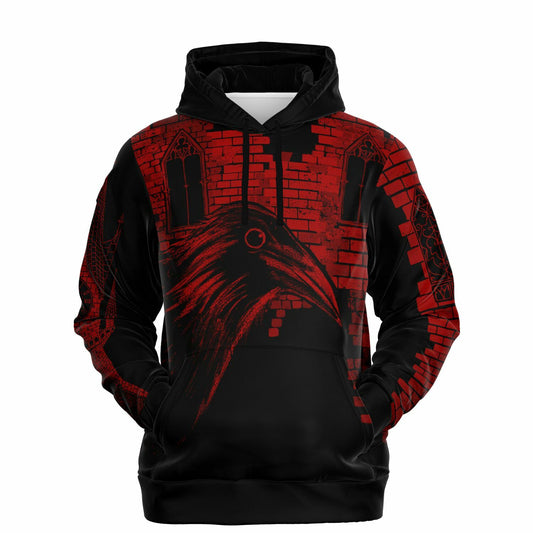 Red Raven, Unisex Hoodie, FREE Shipping