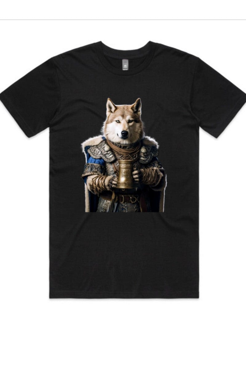 Viking Dog with Stein - Men's AS Colour, Staple Crew Tee