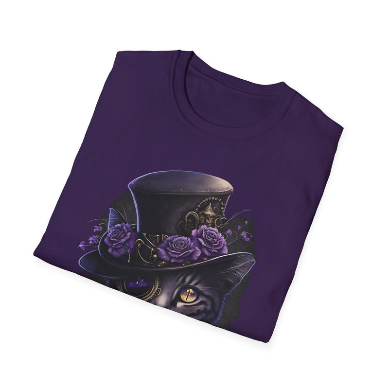 Steampunk Cat for USA customers only, Unisex Softstyle T-Shirt