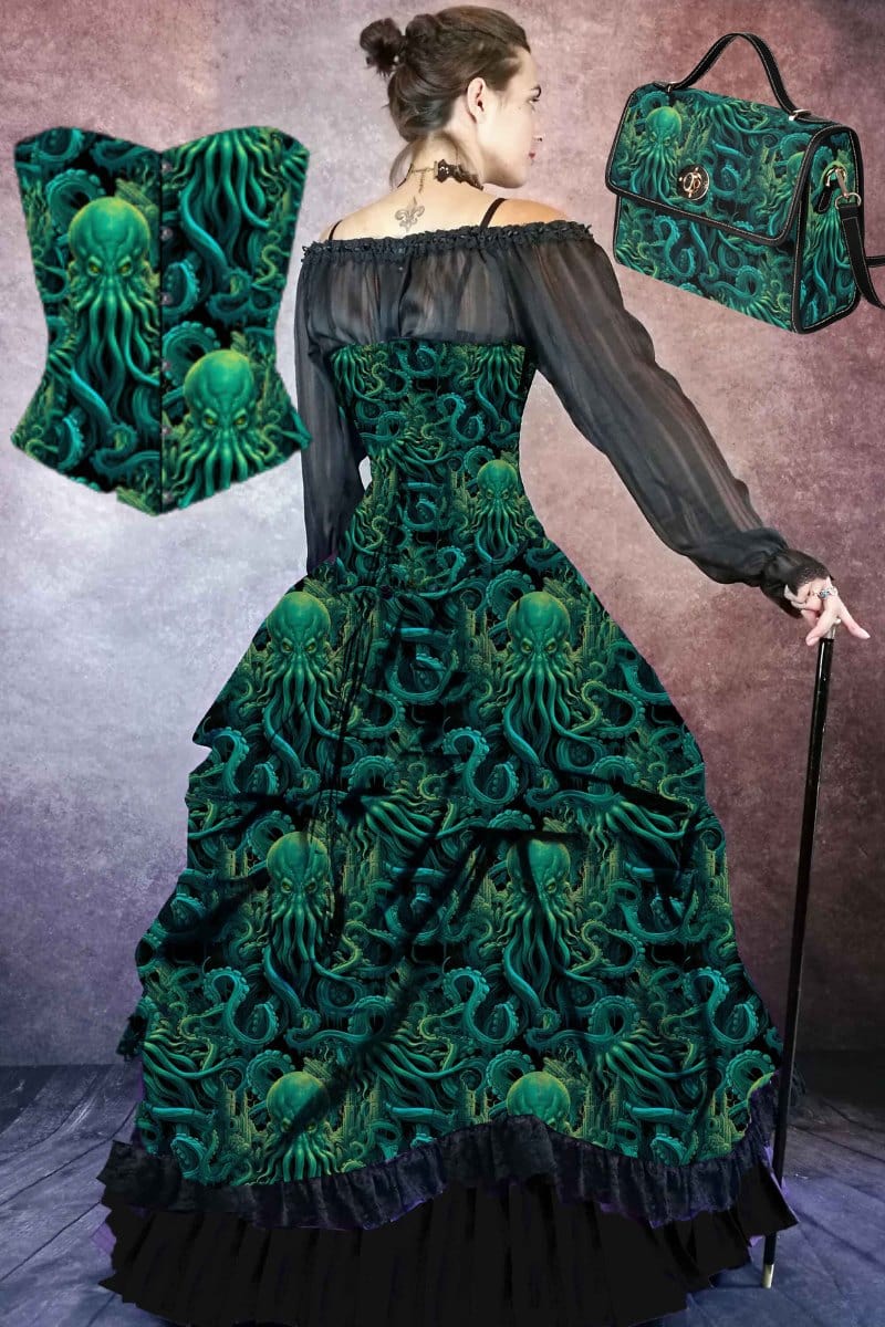 mockup image of the new Call of Cthulhu corset gown