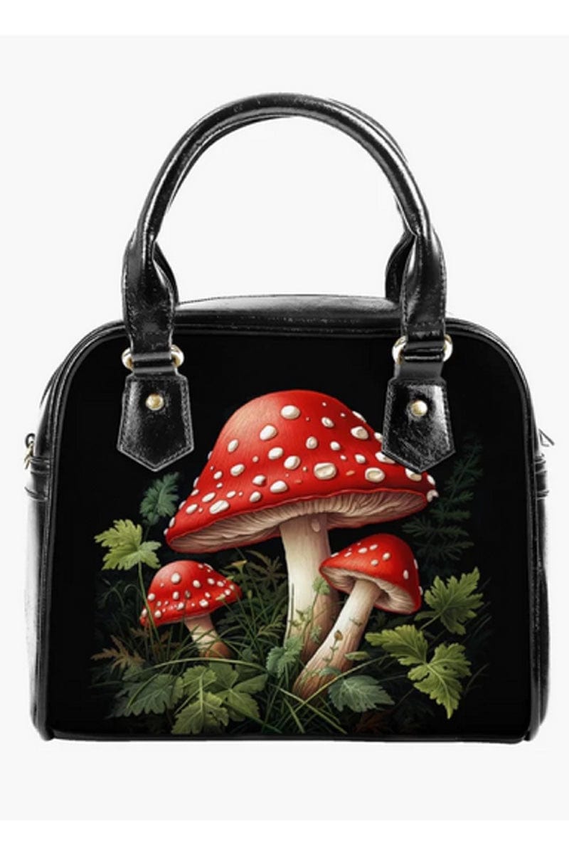 bright red and white toadstool mushroomcore handbag 1