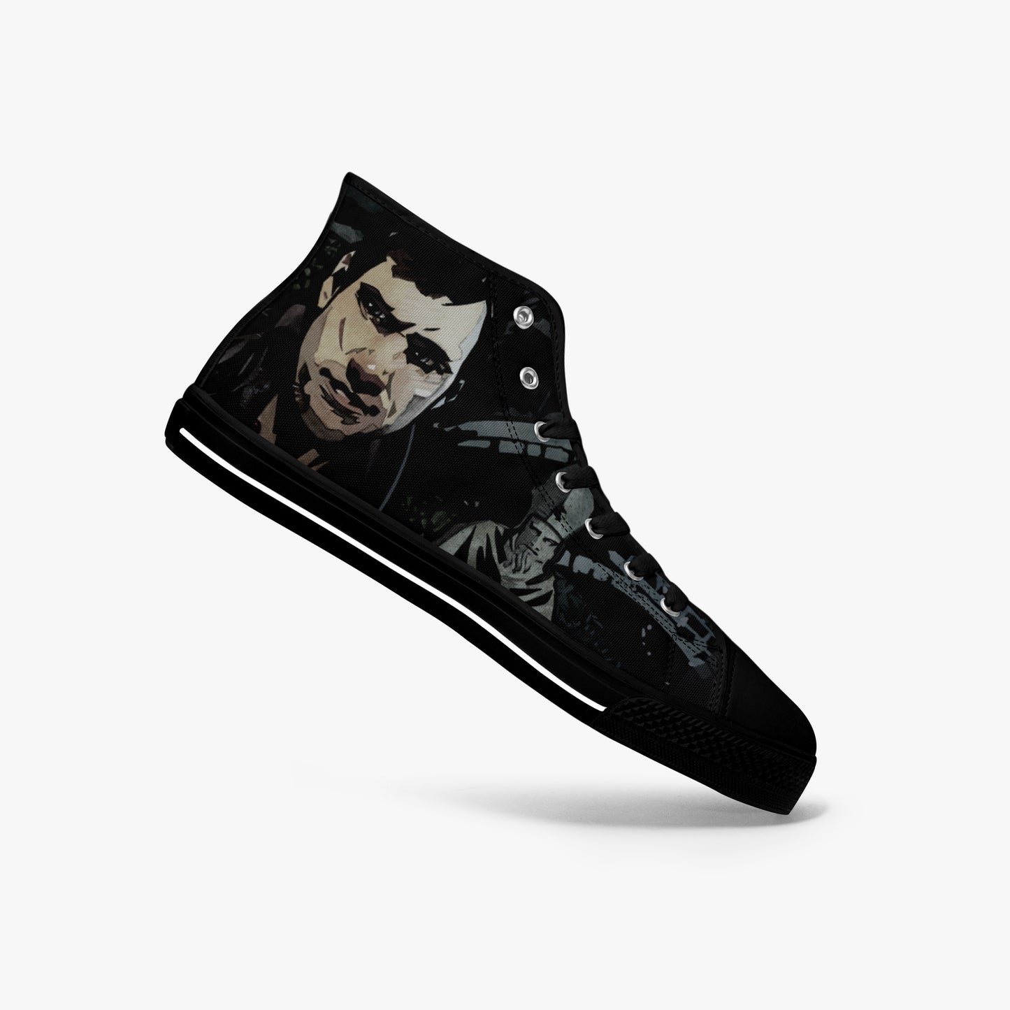 black sole retro skater sneakers for blood on the clocktower board gamers Ta-Al 3