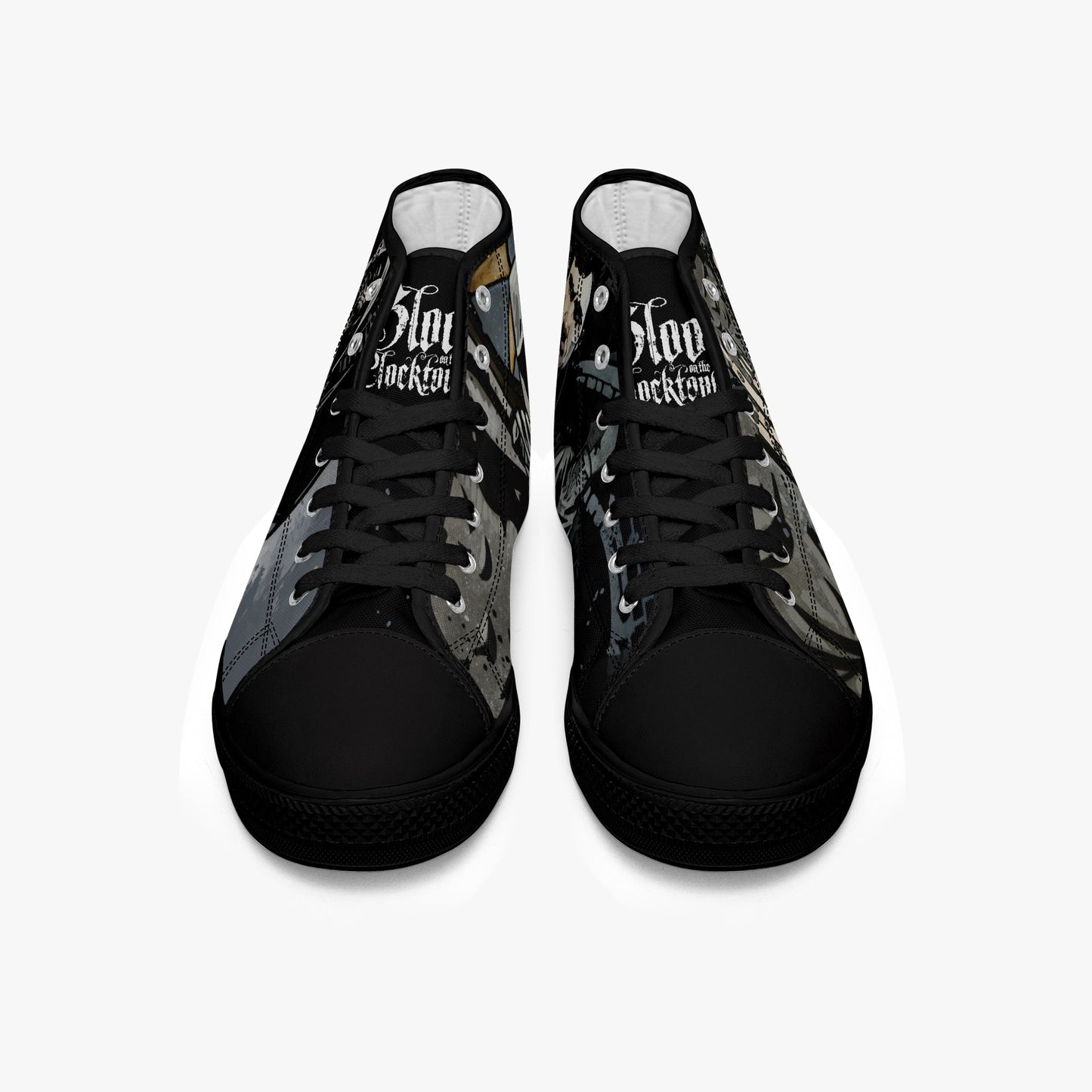 black sole retro skater sneakers for blood on the clocktower board gamers Ta-Al 4