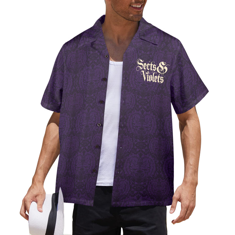 Sects & Violets Button Up Short Sleeve Shirt, non USA delivery