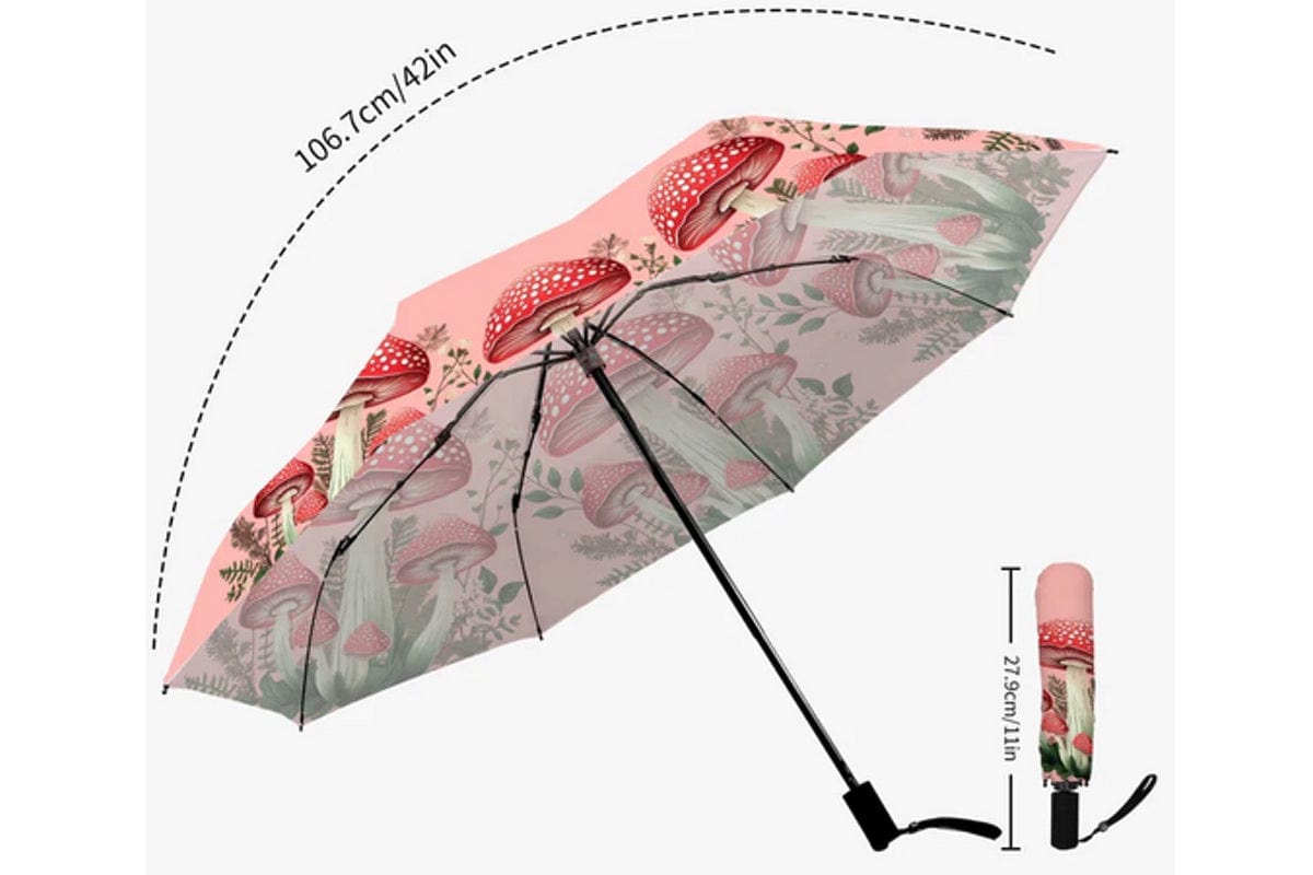 Mushroomcore Toadstool Automatic Umbrella