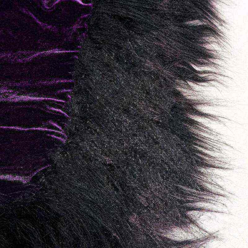 Purple Pixie Quilted Velvet Cloak