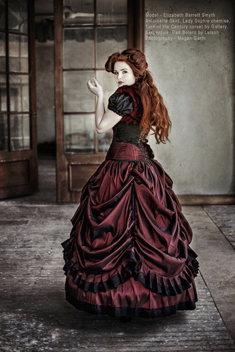 Dragons Blood gothic steampunk wedding dress