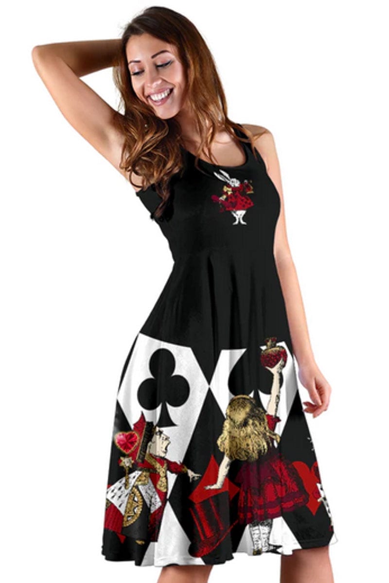 Queen of Hearts Alice in Wonderland Dress - Alice Dress with Pockets