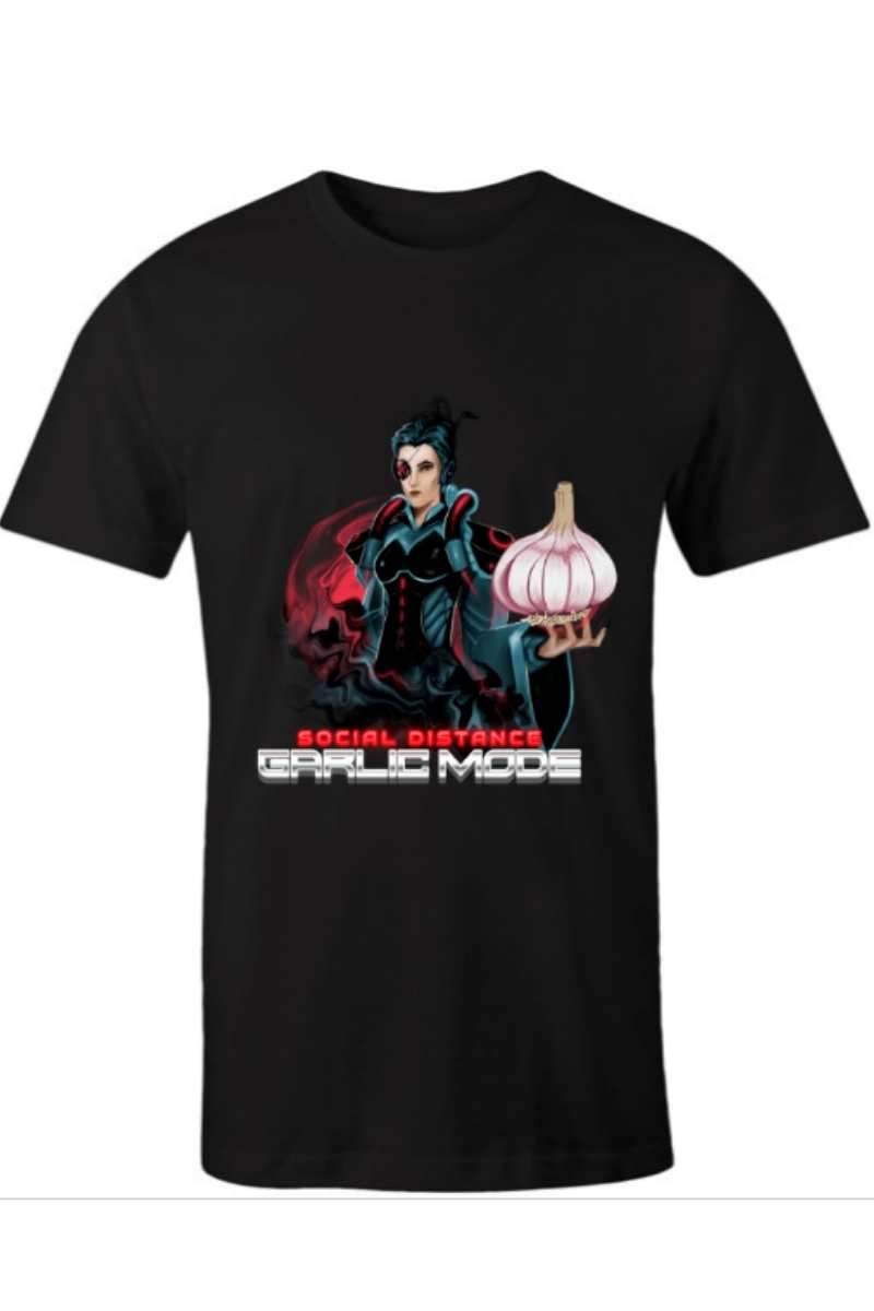 Men's Social Distance Garlic Mode T-shirt, relaxed fit