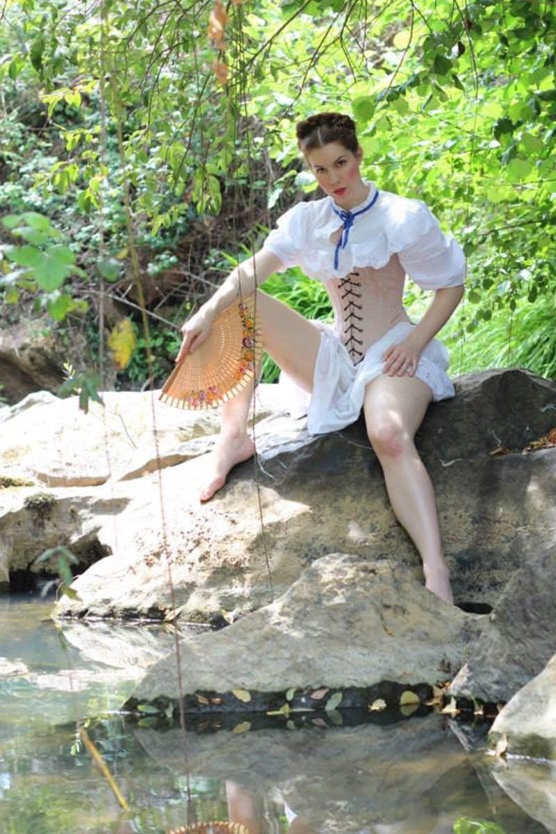 Dusky Rose Spanish Harlotte Corset, made to order - Gallery Serpentine
 - 3