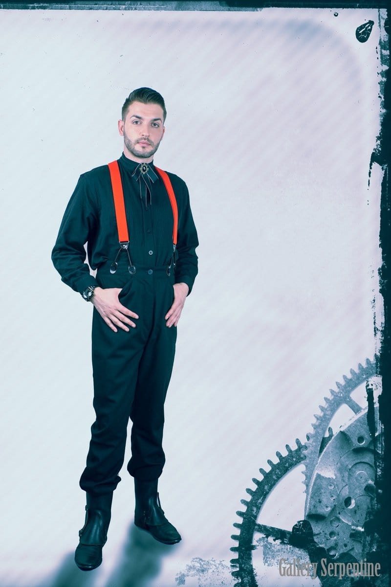 steampunk gothic western shoot background for the  Tombstone trousers, high waisted old west style