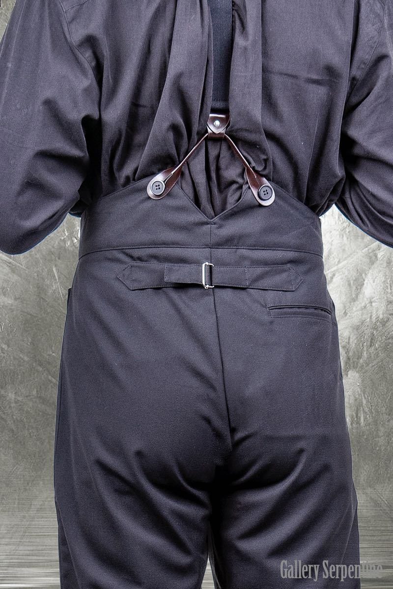 back of the Tombstone trousers, high waisted old west style