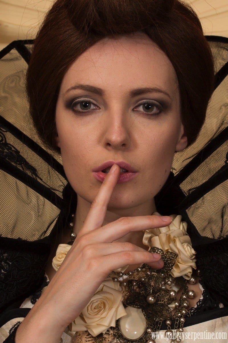 Miss Rozellina White, victorian steampunk bridal choker made in Sydney by MisSMasH