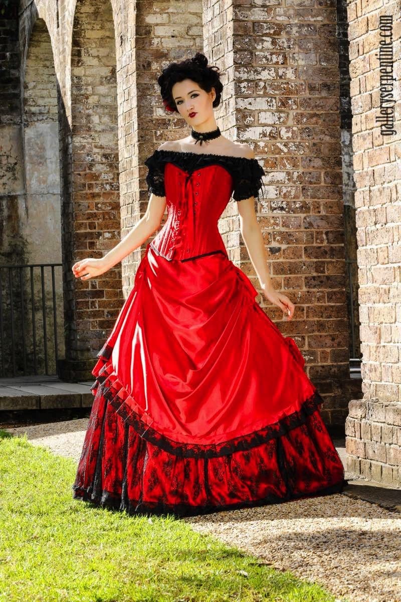 Gothic ball gown wedding deals dress