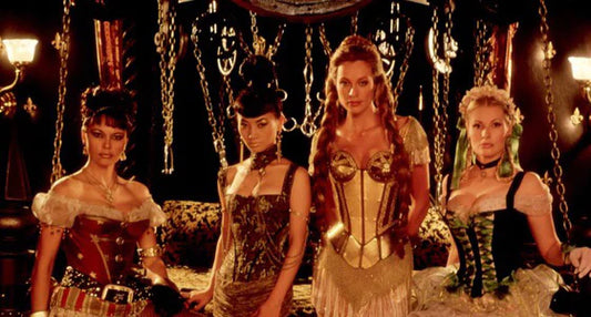 the women of the movie The Wild Wild West in corsets