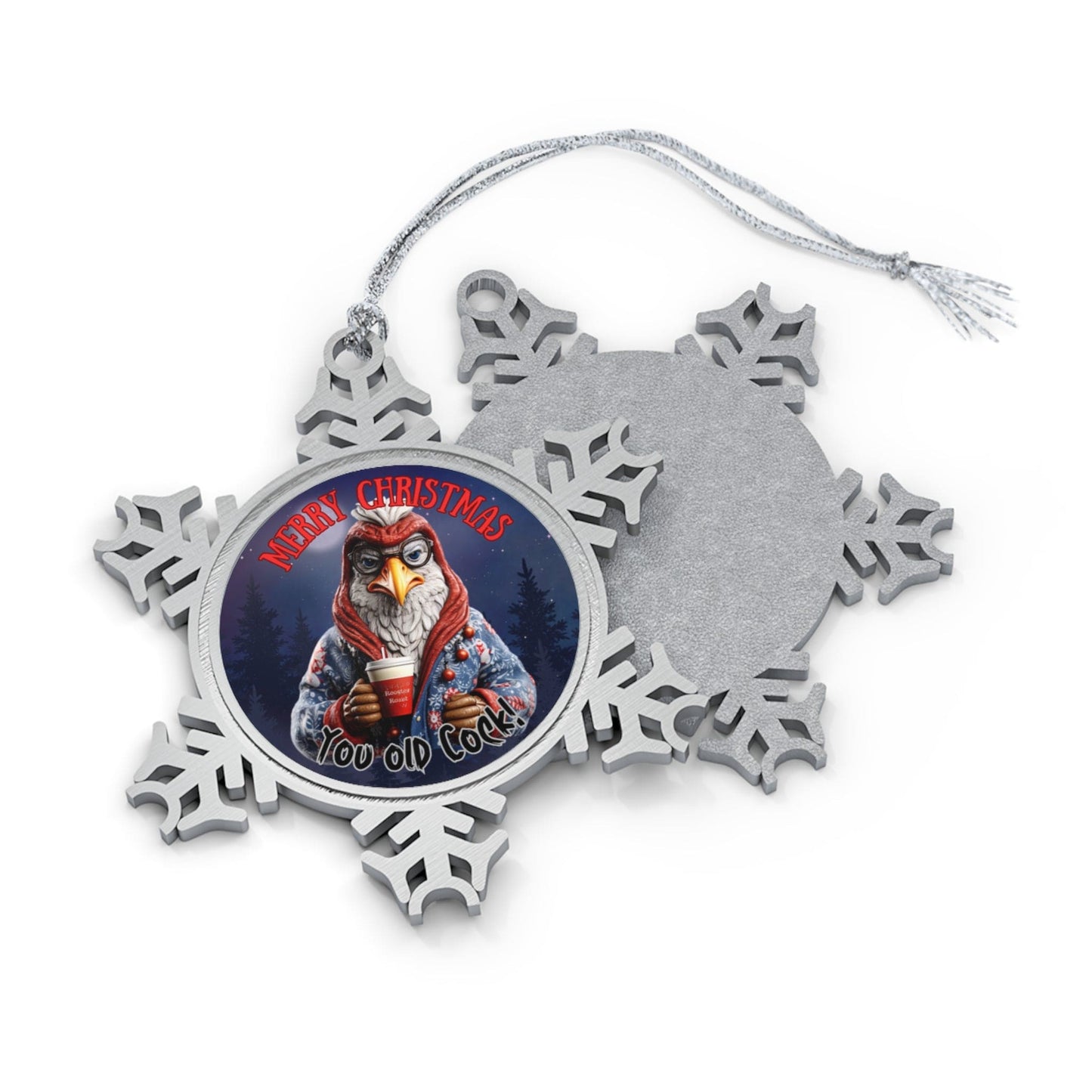 Funny Rooster Christmas Ornament, FREE STANDARD POSTAGE!