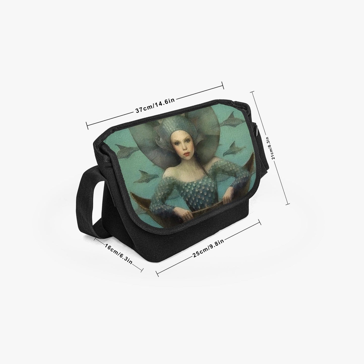 Queen of the Mermaids - Messenger Bag