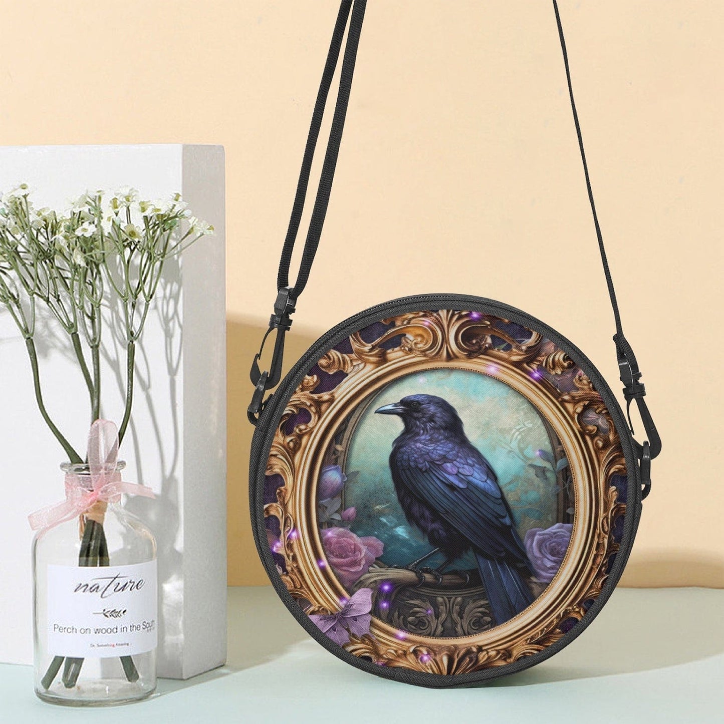 Rococo Raven - Round Shoulder Bag