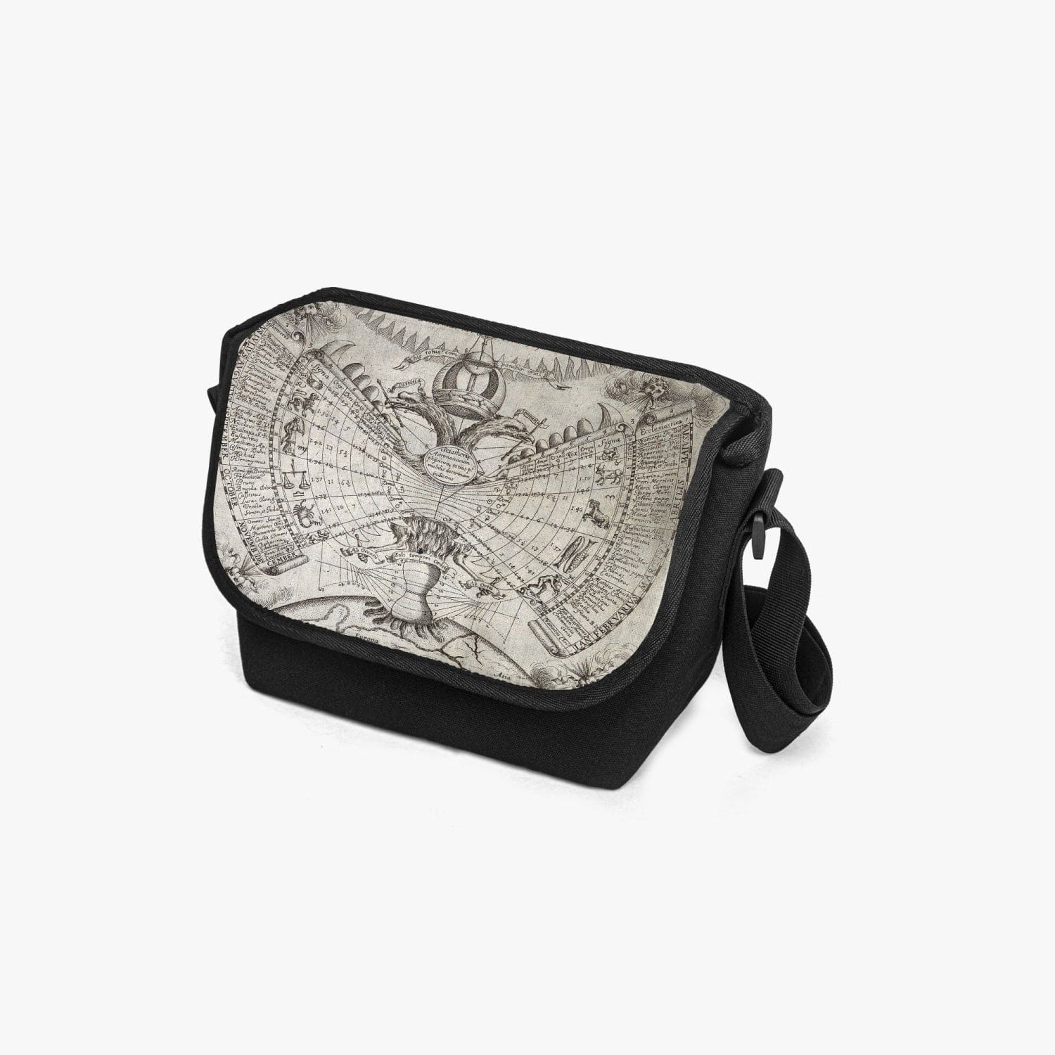 Engraving by P. Miotte dated 1646 is the source of the print on this practical, unisex Messenger bag at Gallery Serpentine 2