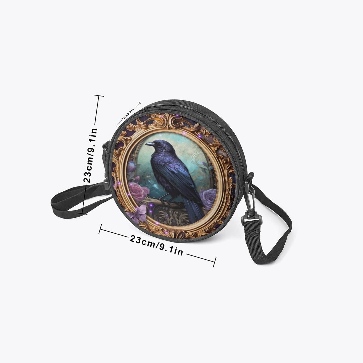 Rococo Raven - Round Shoulder Bag