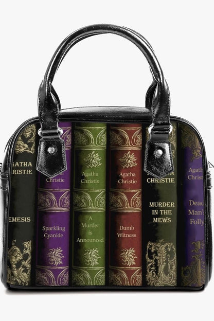 front view of the Agatha Christie Murder Mystery handbag at Gallery Serpentine