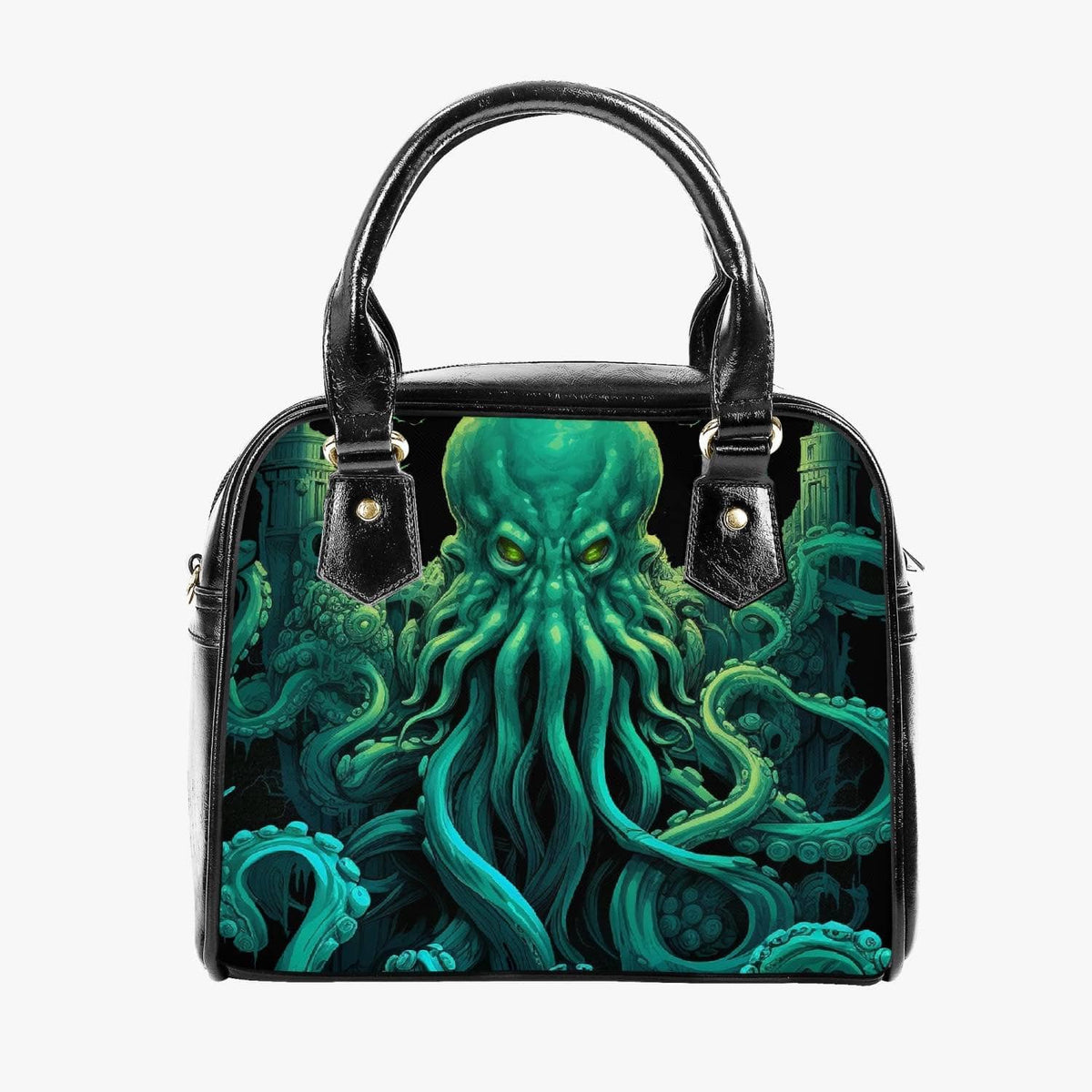 cthulhu inspired leather bags and backpacks CTHULHU Handbag | HP LOVECRAFT Handbag | GOTHIC HANDBAG