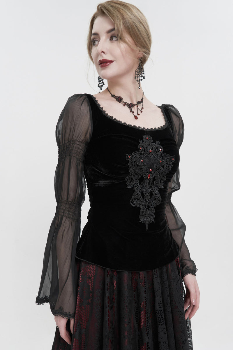 The Velvet Vigil Top