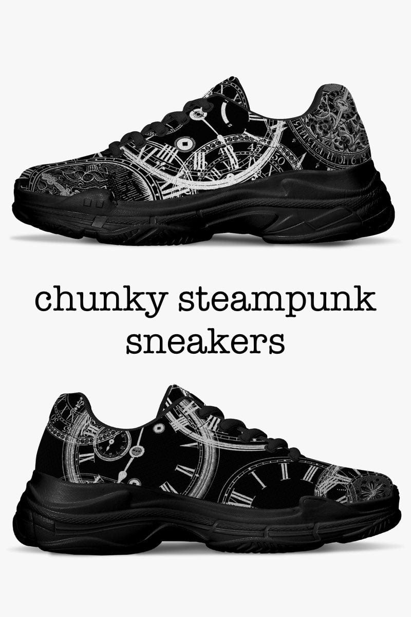 chunky breathable mesh steampunk sneakers 3