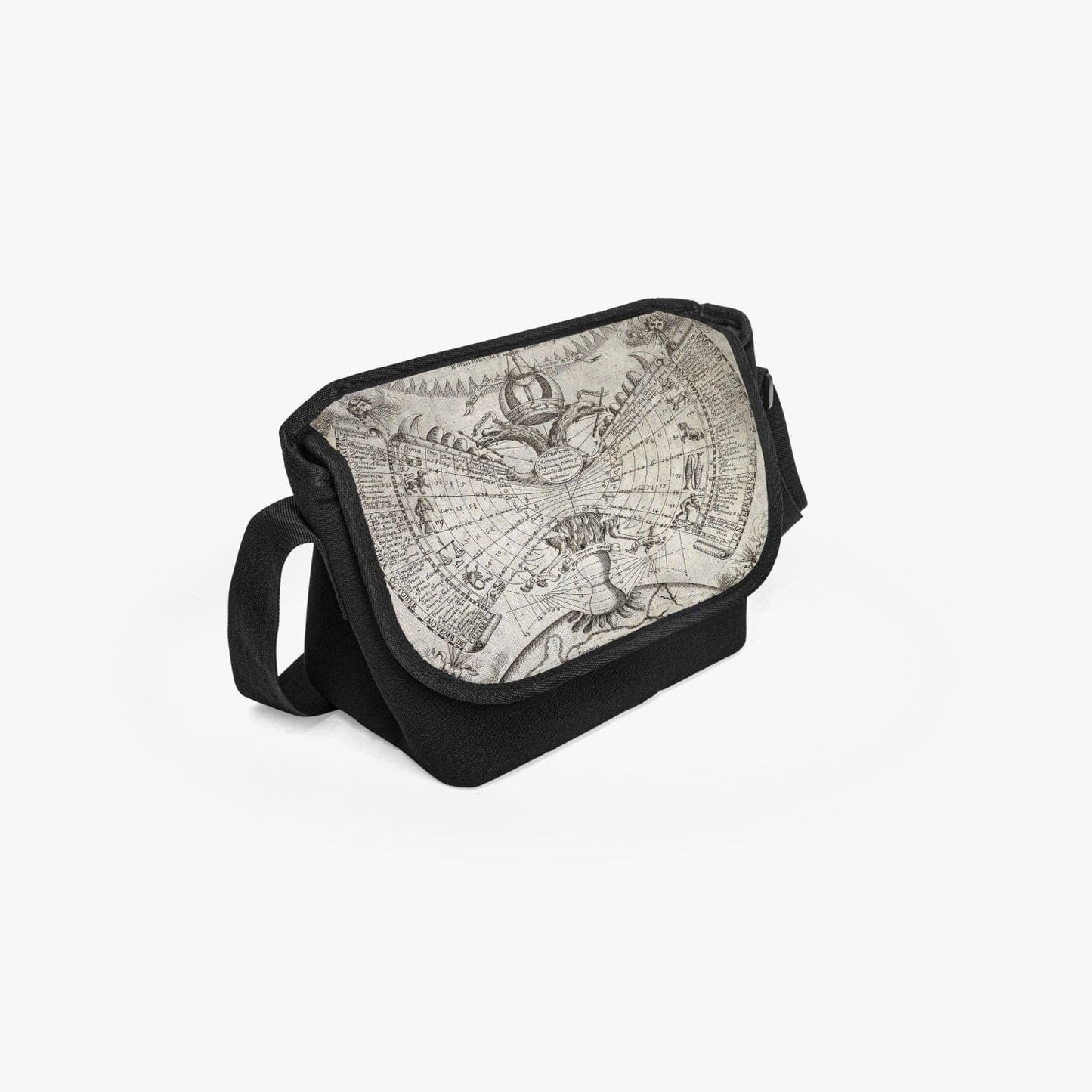Engraving by P. Miotte dated 1646 is the source of the print on this practical, unisex Messenger bag at Gallery Serpentine 1