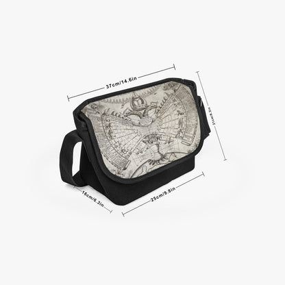 Engraving by P. Miotte dated 1646 is the source of the print on this practical, unisex Messenger bag at Gallery Serpentine 5