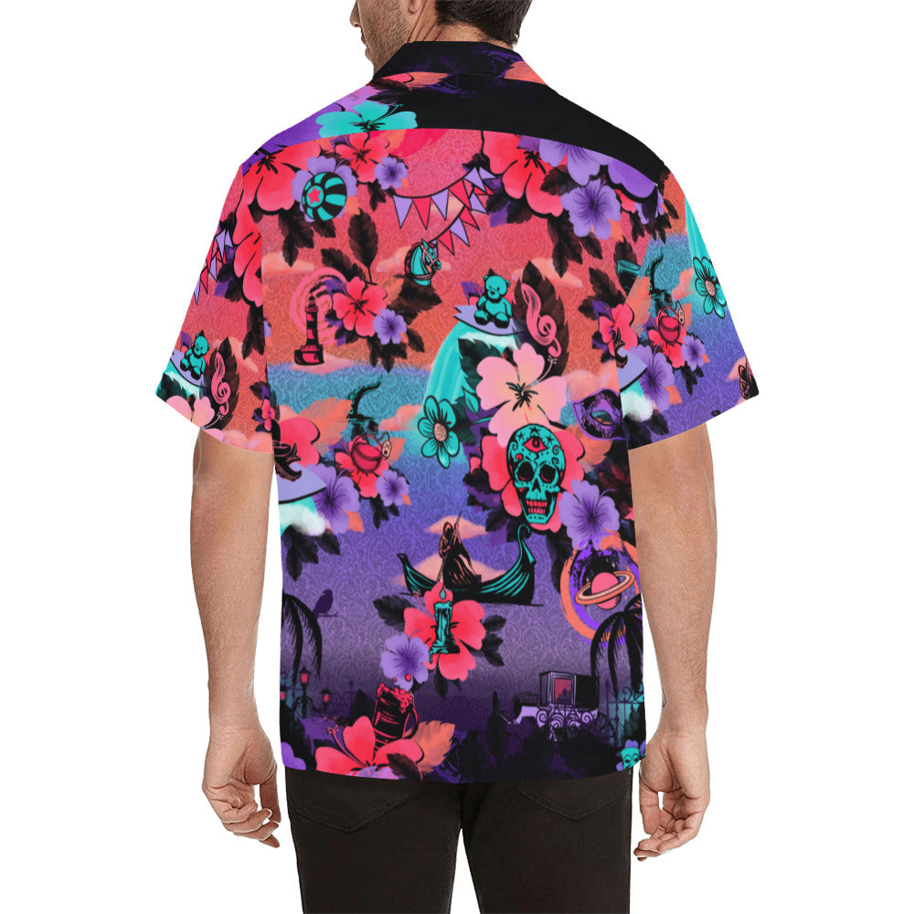 Clocktower Cruise Hawaiian Shirt for non-USA delivery