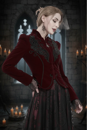 Velvet Jackets, Capes, Lace Shrugs