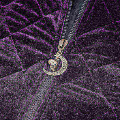 Purple Pixie Quilted Velvet Cloak