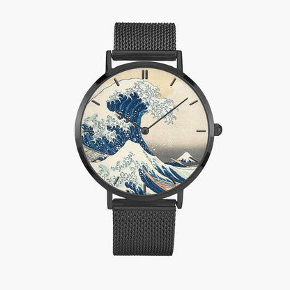 citizen watch movement stainless steel The Great Wave watch