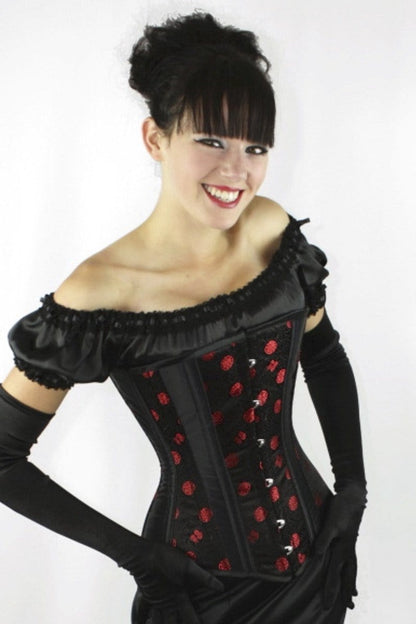 Miss Fortune oriental brocade Edwardian style over bust steel boned corset by Gallery Serpentine made in Australia 