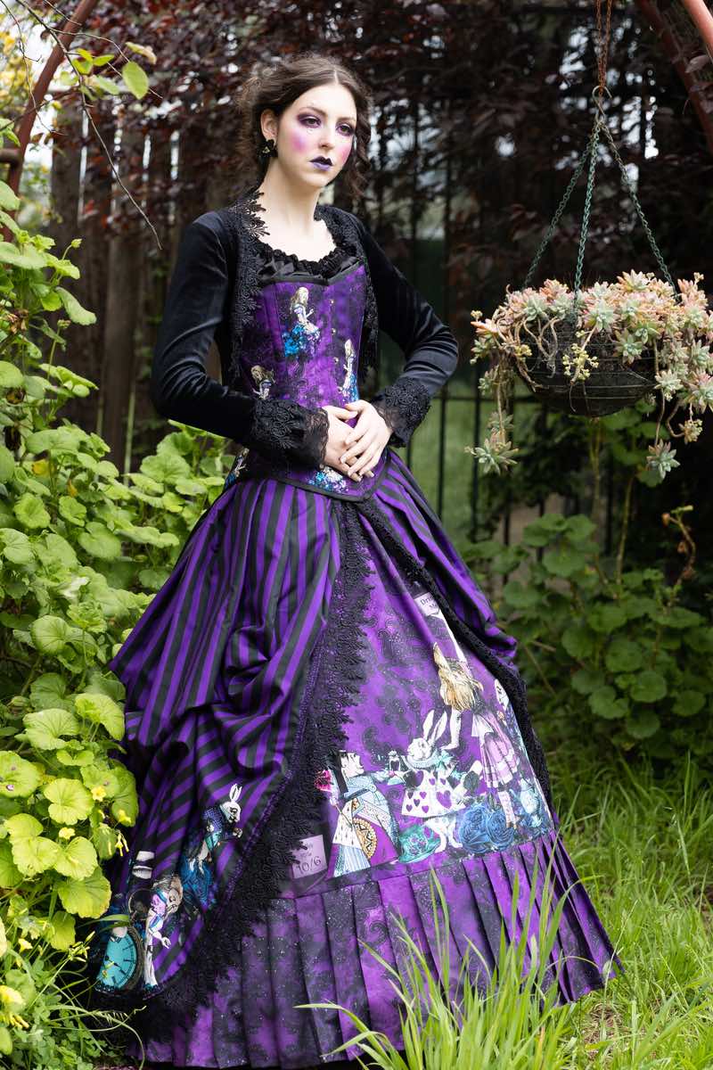 Victorian wedding dress Alice in Wonderland for goths