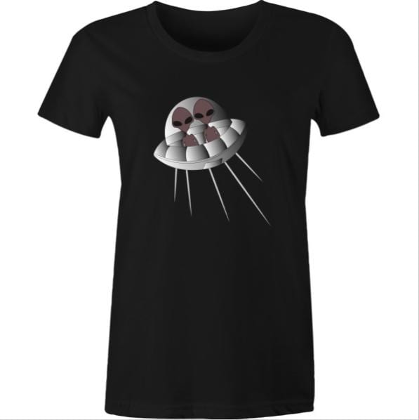 women's Alien on a First Date t-shirt