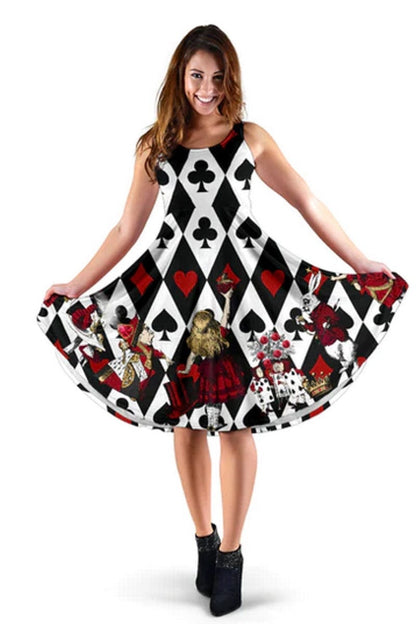 Queen of Hearts 2 Alice in Wonderland Dress - Alice Dress with Pockets
