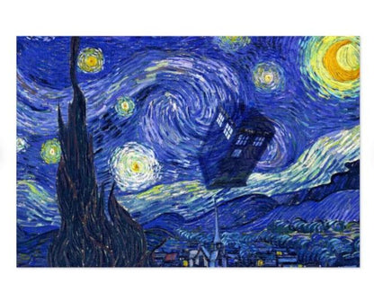 Dr Who Van Gogh 1000 piece Jigsaw Puzzle