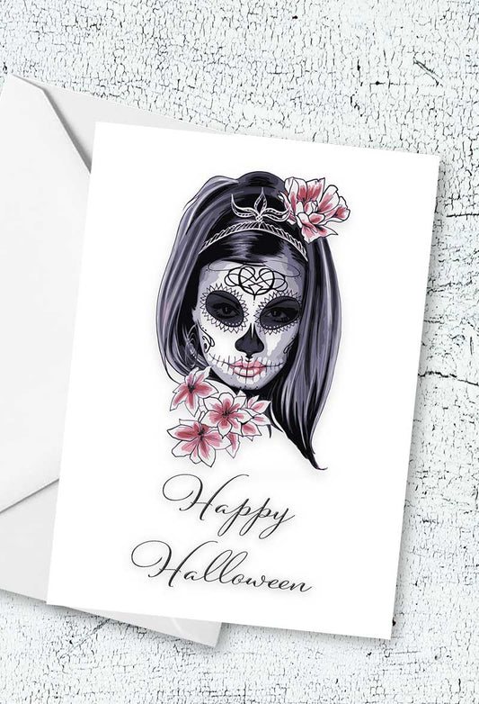Day of the Dead Halloween Gift Card digital download image