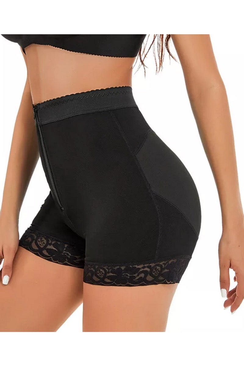 high compression shaper shorts for flattening lower abdomen, lifting butt & post partum