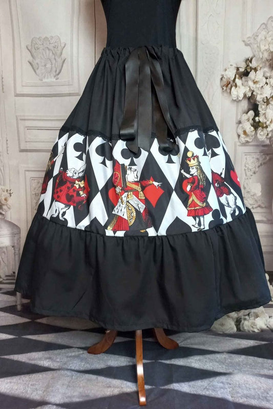 Queen of Hearts Alice Tea Length Skirt