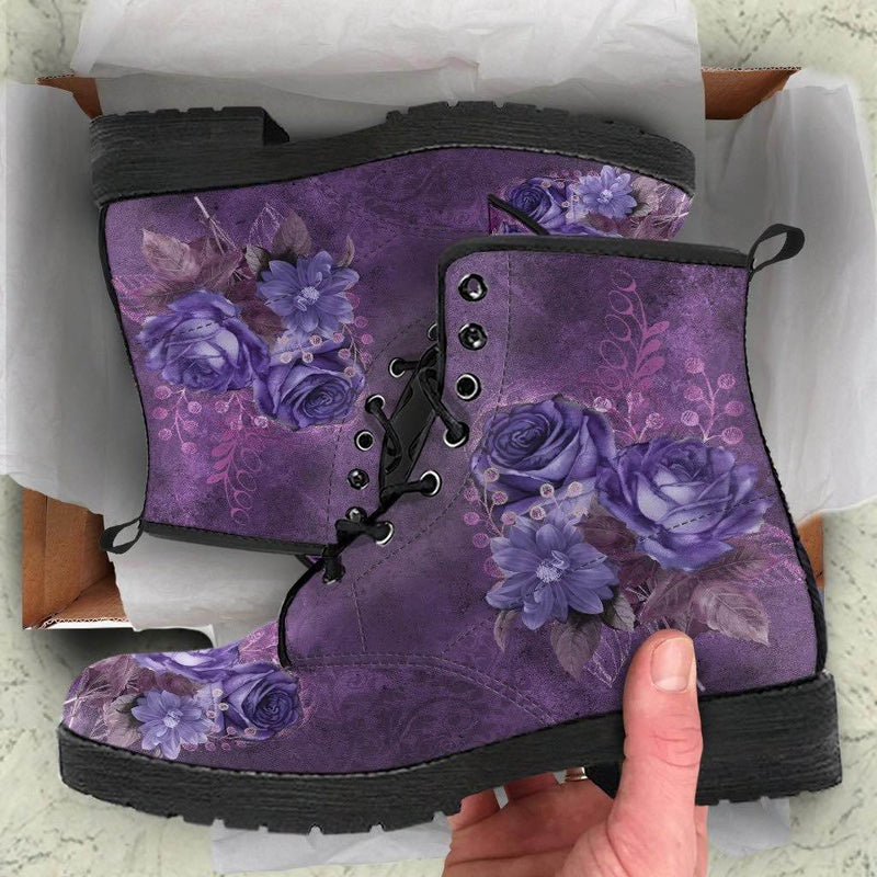 Mystery Roses Vegan Women's Boots, FREE Shipping