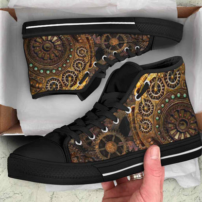 unboxing of the steampunk clockwork gears cogs sneakers