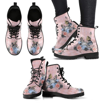 multi view of Alice in Wonderland cute printed vegan boots on Gallery Serpentine website