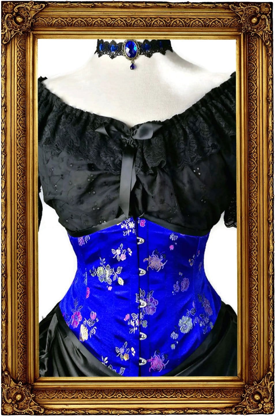 Australian made steel boned gothic victorian steampunk tight lacing corset 
